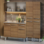 Armário de Cozinha Compacta 169cm com Pia Rustic Emilly Madesa 11