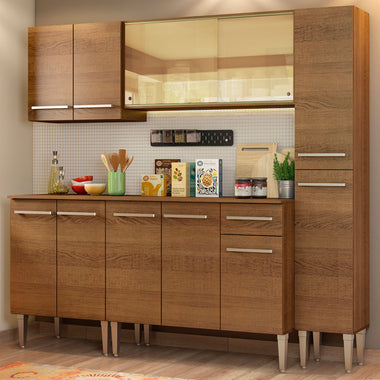 Armário de Cozinha Completa 201cm Rustic Emilly West Madesa 03