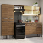 Armário de Cozinha Completa 229cm Rustic Emilly Madesa 06
