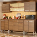 Armário de Cozinha Completa 233cm Rustic Emilly Fire Madesa 03