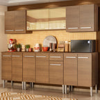 Armário de Cozinha Completa 233cm Rustic Emilly Fire Madesa 03