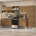 Armário de Cozinha Completa 293cm com Pia Rustic Emilly Madesa 09