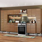 Armário de Cozinha Completa 325cm Rustic Emilly Joy Madesa 01