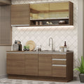 Armário de Cozinha Compacta 180cm Rustic Glamy Madesa 06