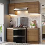Armário de Cozinha Compacta 180cm Rustic Glamy Madesa 12