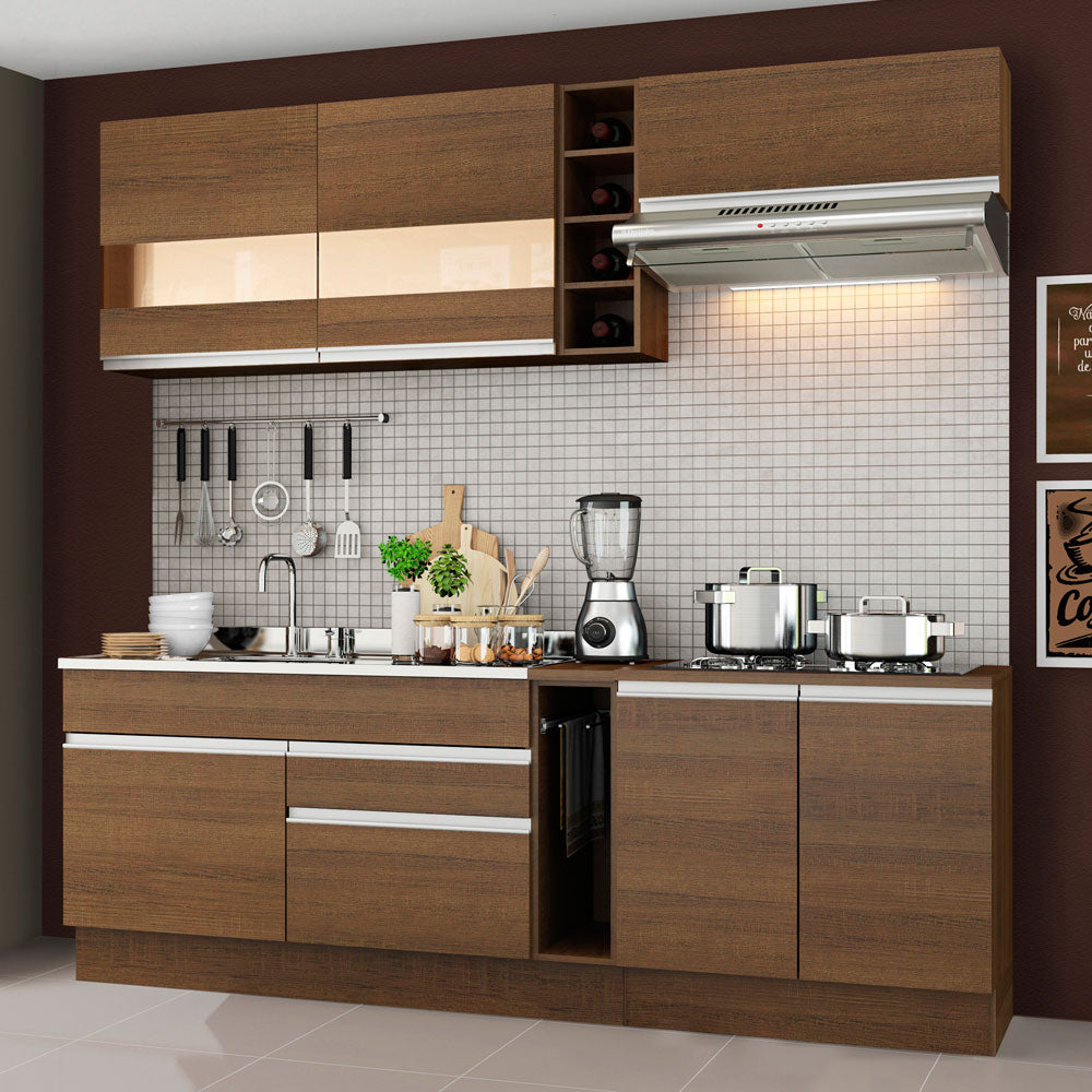 Armário de Cozinha Completa 220cm Rustic Parma Madesa 02