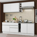 Armário de Cozinha Completa 220cm Branco Parma Madesa 03