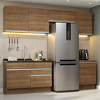 Armário de Cozinha Completa 260cm Rustic Glamy Madesa 05