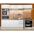 Armário de Cozinha Completa 270cm Branco Marselha Madesa 01
