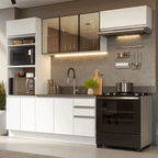 Armário de Cozinha Completa 270 cm Branco Glamy Madesa 17