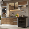 Armário de Cozinha Completa 270 cm Branco/Rustic Glamy Madesa 17