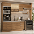 Armário de Cozinha Completa 270 cm Rustic Glamy Madesa 18