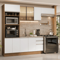 Armário de Cozinha Completa 270 cm Rustic/Branco Glamy Madesa 18