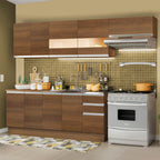 Armário de Cozinha Completa 280cm Rustic Marcela Madesa 03