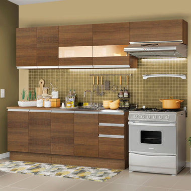 Armário de Cozinha Completa 280cm Rustic Marcela Madesa 03