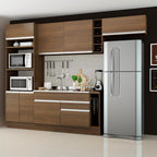 Armário de Cozinha Completa 290cm Rustic Safira Madesa 04
