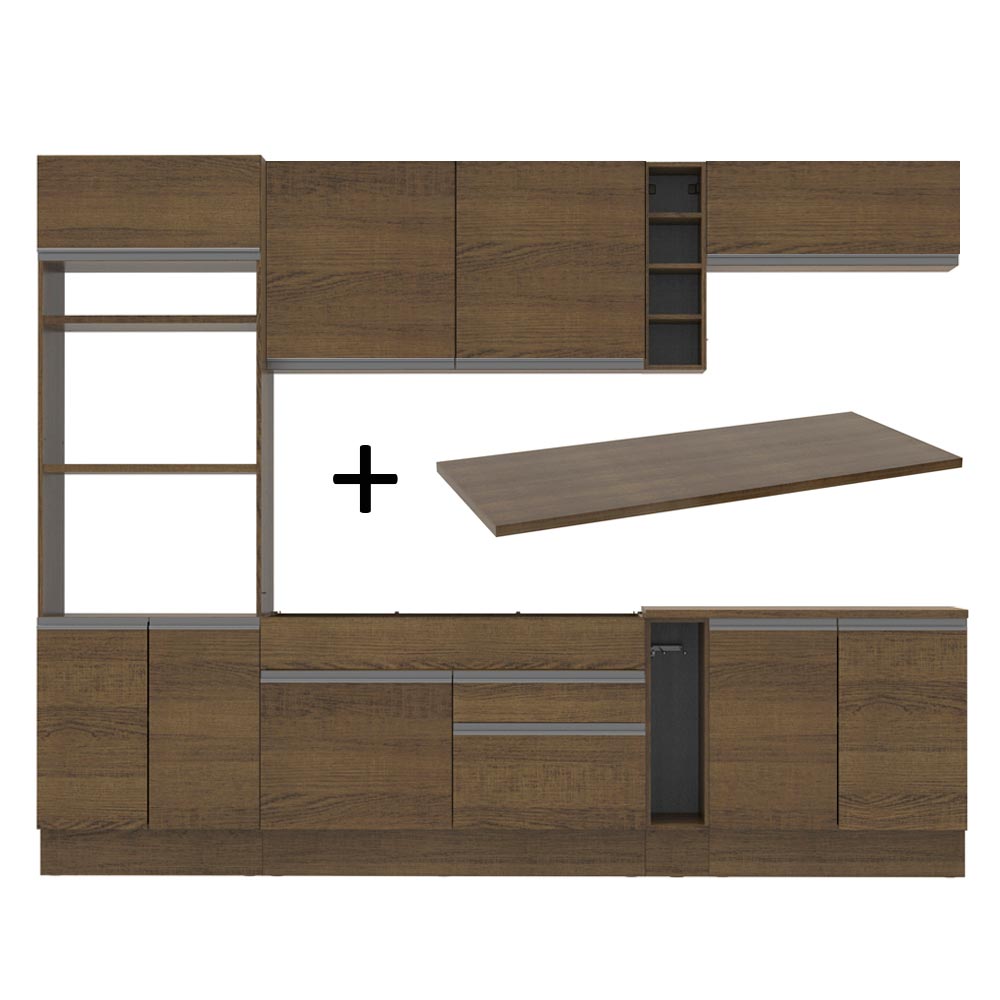 Armário de Cozinha Completa 290cm Rustic Vicenza Madesa 12