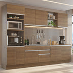 Armário de Cozinha Completa 310cm Rustic Glamy Madesa 02