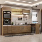 Armário de Cozinha Completa 315cm Rustic Glamy Madesa 01