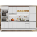 Armário de Cozinha Completa 330cm Branco Olimpia Madesa 02