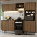 Armário de Cozinha Compacta 235cm Rustic Gourmet Madesa 01