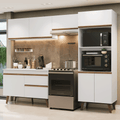 Armário de Cozinha Completa 260 cm Branco Pieta Madesa 02