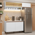 Armário de Cozinha Compacta 190cm Branco Reims Madesa 07