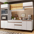 Armário de Cozinha Completa 260cm Branco Reims Madesa 02