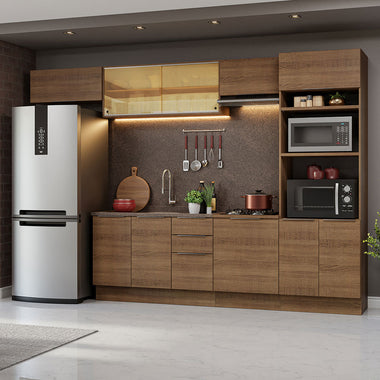 Armário de Cozinha Completa 330cm Rustic Stella Madesa 04