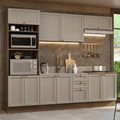 Armário de Cozinha Completa 270 cm Rustic/Crema Vik Madesa 01