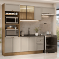 Armário de Cozinha Completa 270 cm Rustic/Crema Vik Madesa 08