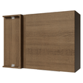 Armário Aéreo de Canto para Quarto 1 Porta Rustic Neo Madesa