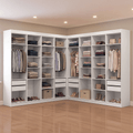 Guarda-Roupa Closet de Canto 522 cm 8 Gavetas Branco Venus Madesa