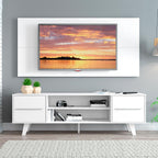 Rack Madesa Copenhagen e Painel para TV até 55 Polegadas Branco