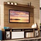 Rack Madesa Cancun e Painel para TV até 65 Polegadas Rustic/Branco 6E5Z