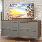 Rack para TV até 70 Polegadas 160cm 4 Gavetas Rustic/Cinza Vik Madesa 04