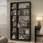 Kit Madesa Estante Livreiro 6908 + Estante Livreiro 6906 Preto