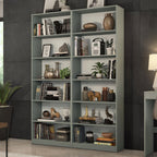 Kit Madesa com 2 Estantes Livreiro 6908 Cinza