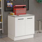 Balcão Multiuso 80cm 2 Portas Branco Agata Madesa