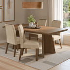 Conjunto Sala de Jantar Tampo de Madeira 4 Cadeiras Rustic/Imperial Arles Madesa