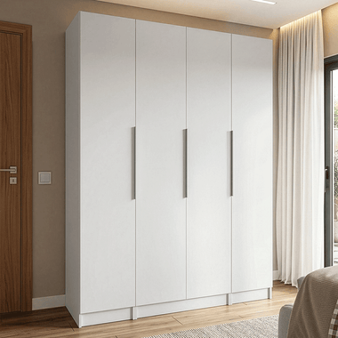 Guarda-Roupa Modulado 160 cm 4 Portas Branco Neo Madesa