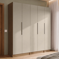 Guarda-Roupa Modulado 200 cm 5 Portas 2 Gavetas Rustic/Crema Neo Madesa 02
