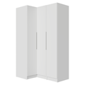 Guarda-Roupa Modulado de Canto 3 Portas Branco Neo Madesa