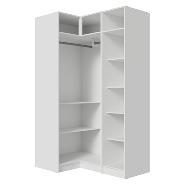 Guarda-Roupa Modulado de Canto 3 Portas Branco Neo Madesa