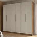 Guarda-Roupa Modulado 240 cm 6 Portas 6 Gavetas Rustic/Crema Neo Madesa 03