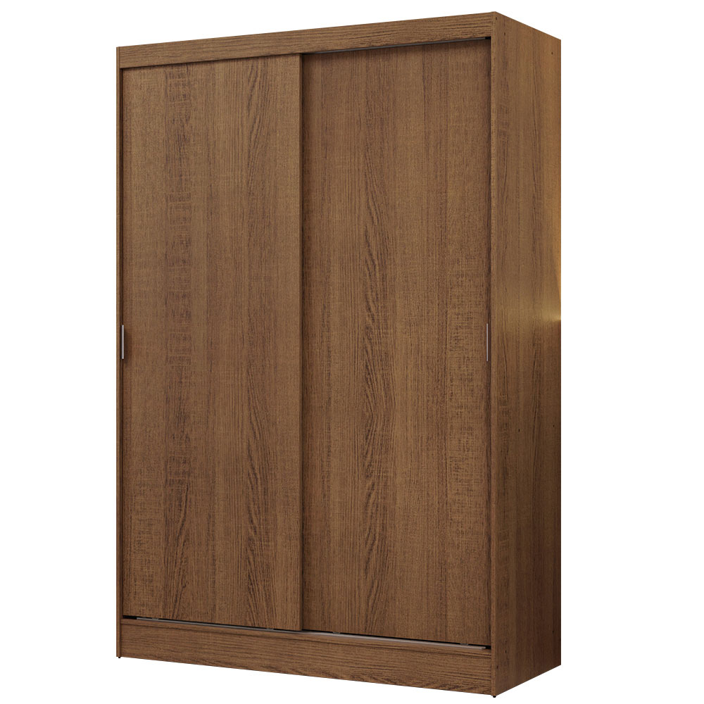Guarda-Roupa Solteiro Madesa Luke 2 Portas de Correr de Madeira Rustic