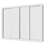 Guarda-Roupa Casal Madesa Montana 4 Portas de Correr Branco