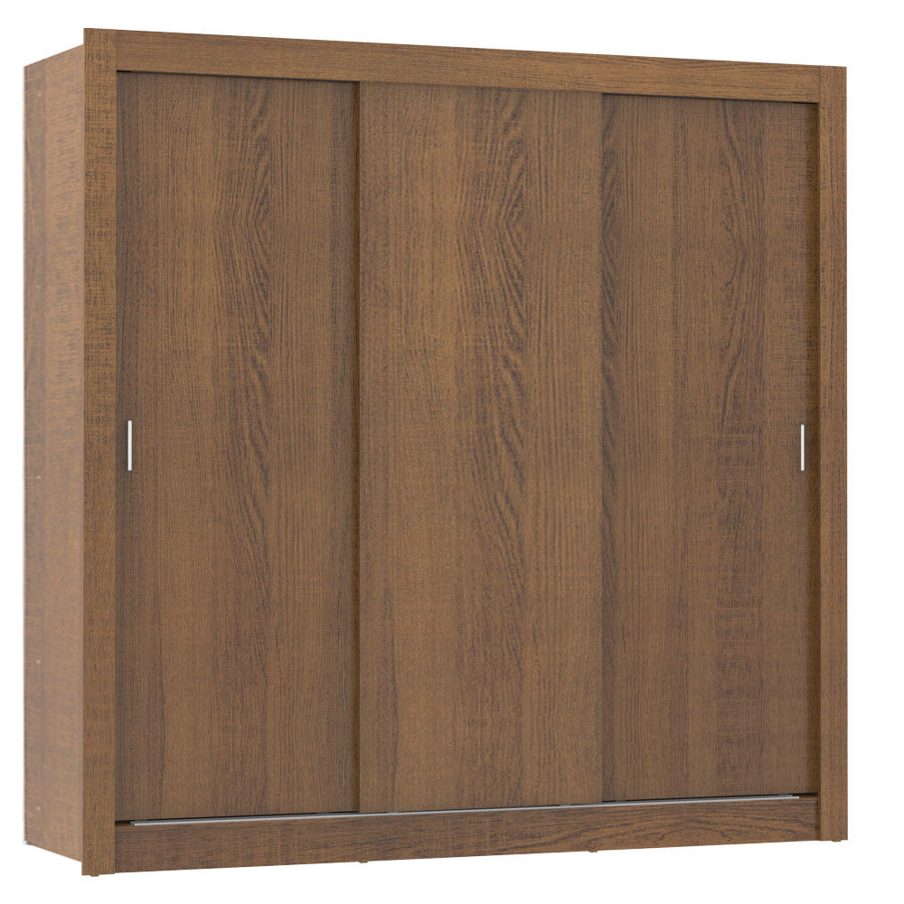 Guarda-Roupa Casal 3 Portas de Correr Rustic Madesa Mônaco