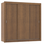 Guarda-Roupa Casal 3 Portas de Correr Rustic Madesa Mônaco
