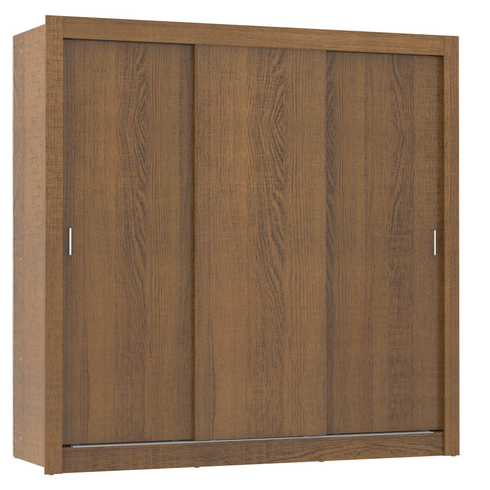 Guarda-Roupa Casal Madesa Lyon Plus 3 Portas de Correr 4 Gavetas Rustic
